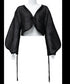 Sheer Volume Sleeve Cardigan